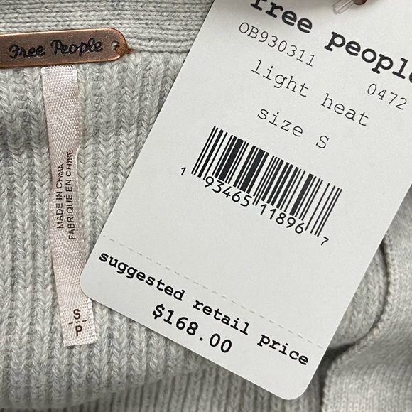 Free People Run To You Cardigan Grey Maxi NWT Sz S - Picture 4 of 6